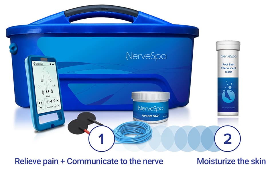 NerveSpa aquatic foot-bath system